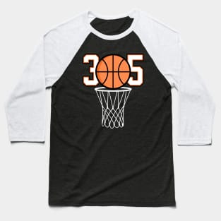 305 Miami Basketball Baseball T-Shirt